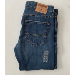 Hollister Boot Mens Jeans Size 32x32 Dark Wash Straight Leg Denim Pants